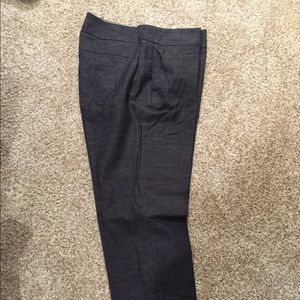 Loft Black & White ankle tweed pant -Julie cut